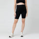 Black Over Tummy Bike Short