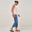 Pink Blurred Lines Gathered Top