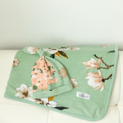 Gia Swaddle Blanket & Hat