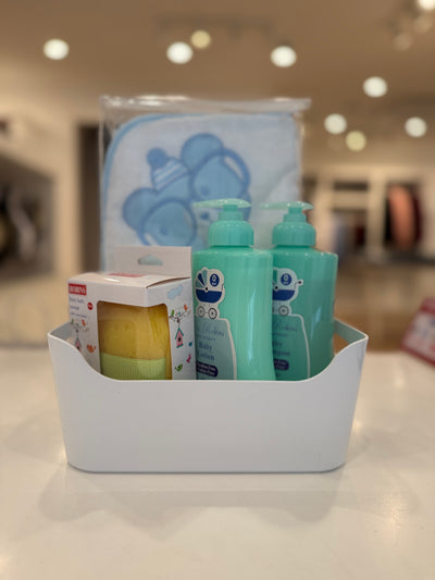 Blue Bath Essentials Gift Set