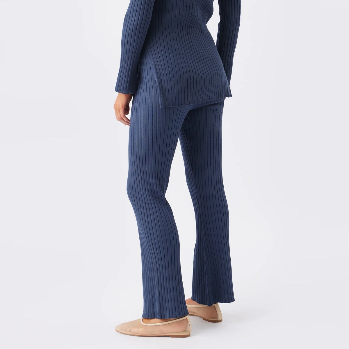 French Navy Sienna Rib Knit Set