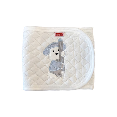 Robins Blue Puppy Stomach & Back Corset