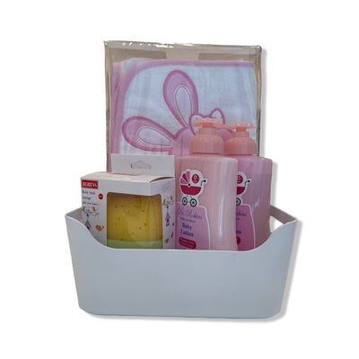 Pink Bath Essentials Gift Set