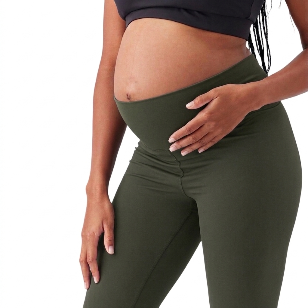 Olive Green Active Bootcut Pants