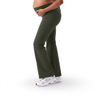 Olive Green Active Bootcut Pants