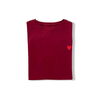 MamaHeart Maroon Short Sleeve Tee
