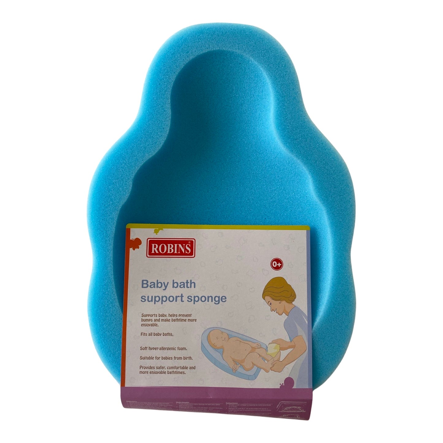 Blue Bath Support Sponge