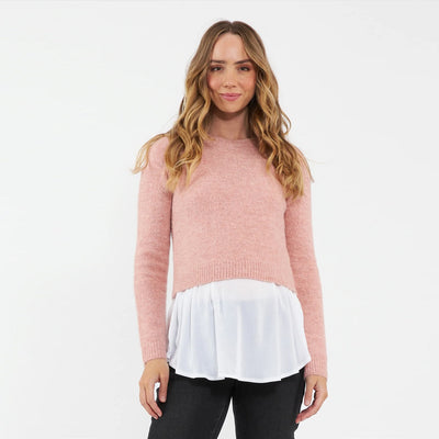 Dusty Pink Patty Detachable Knit