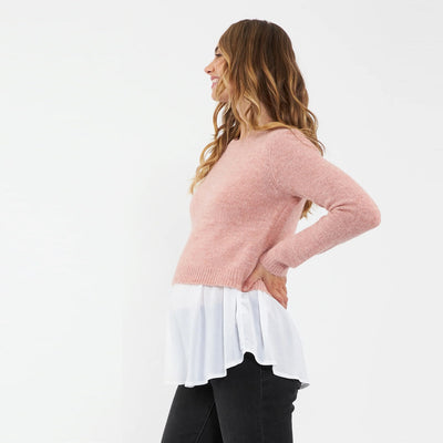 Dusty Pink Patty Detachable Knit