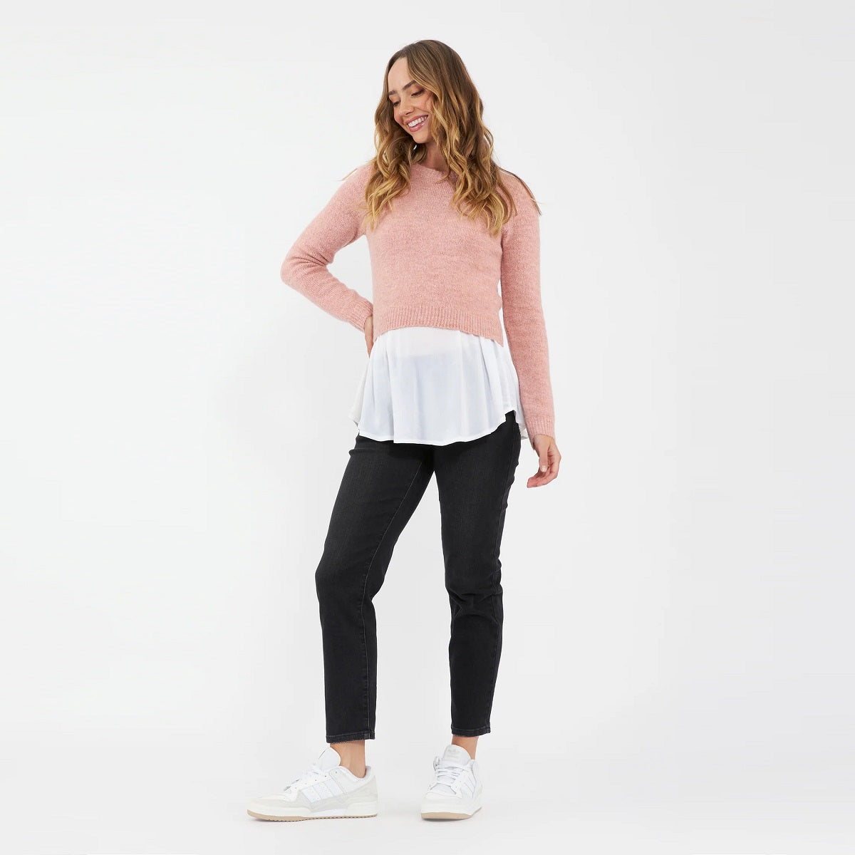 Dusty Pink Patty Detachable Knit