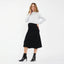 Black A-Line Knit Skirt
