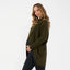 Khaki Hallie Cross Over Knit