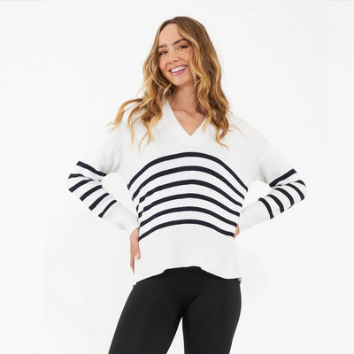 White Hanna Nursing Knit