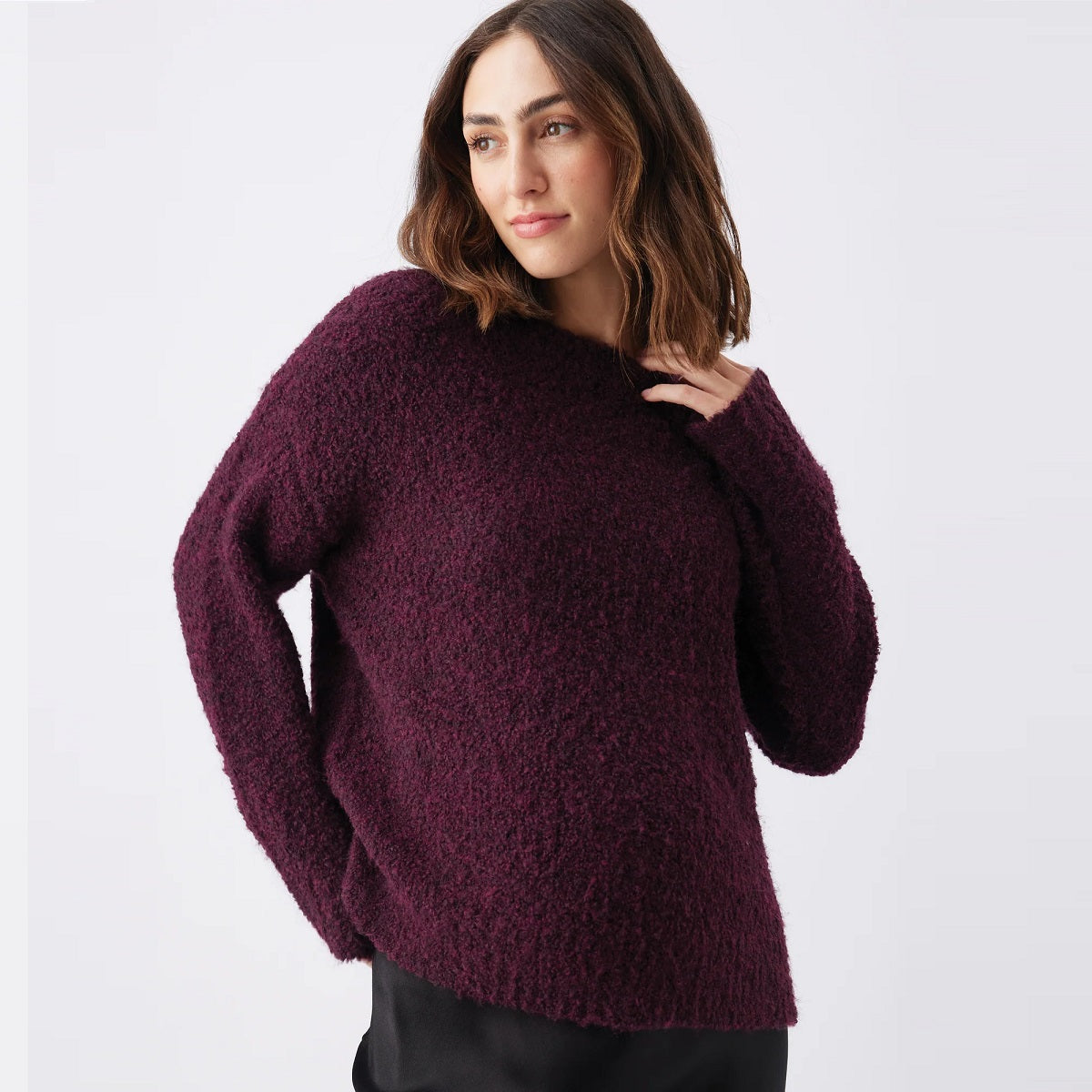 Burgundy Theo Cosy Knit