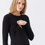 Black Eden Knit Nursing Dress