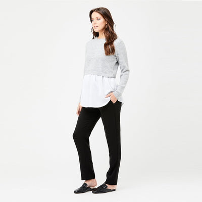 Grey Mandy Detachable Nursing Knit