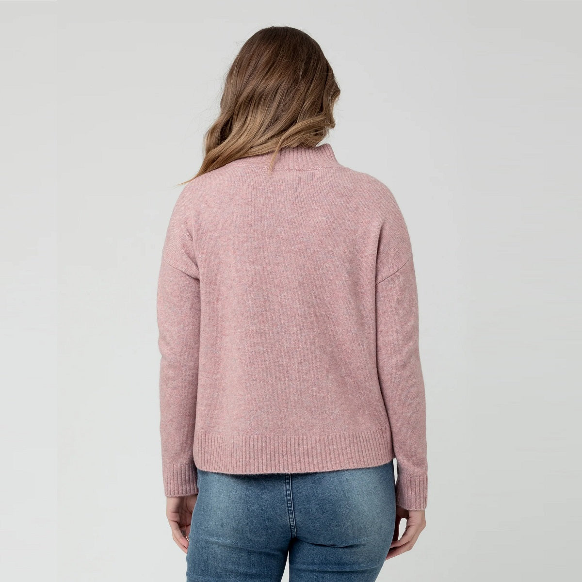 Pink Jade Crop Nursing Knit