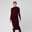 Maroon Nella Rib Nursing Knit Dress