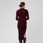 Maroon Nella Rib Nursing Knit Dress