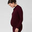 Maroon Nella Rib Nursing Knit Dress