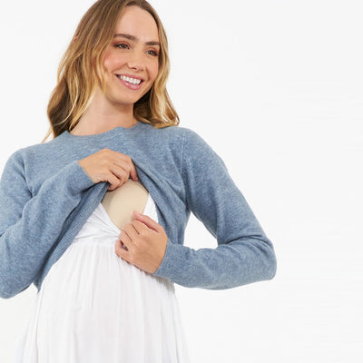 Denim Sandy Detachable Nursing Knit