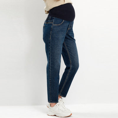 Deep Blue Maternity Tapered Jeans