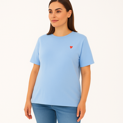 MamaHeart Blue Short Sleeve Tee
