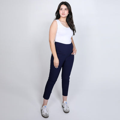 Navy Nicky Capri Pant