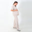 Beige Cherry Stripe Suit