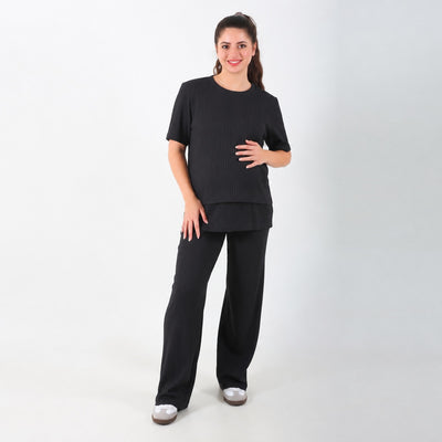 Dark Charcoal Cherry Stripe Suit