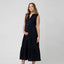 Navy Tracy Tiered Linen Dress