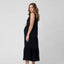 Navy Tracy Tiered Linen Dress