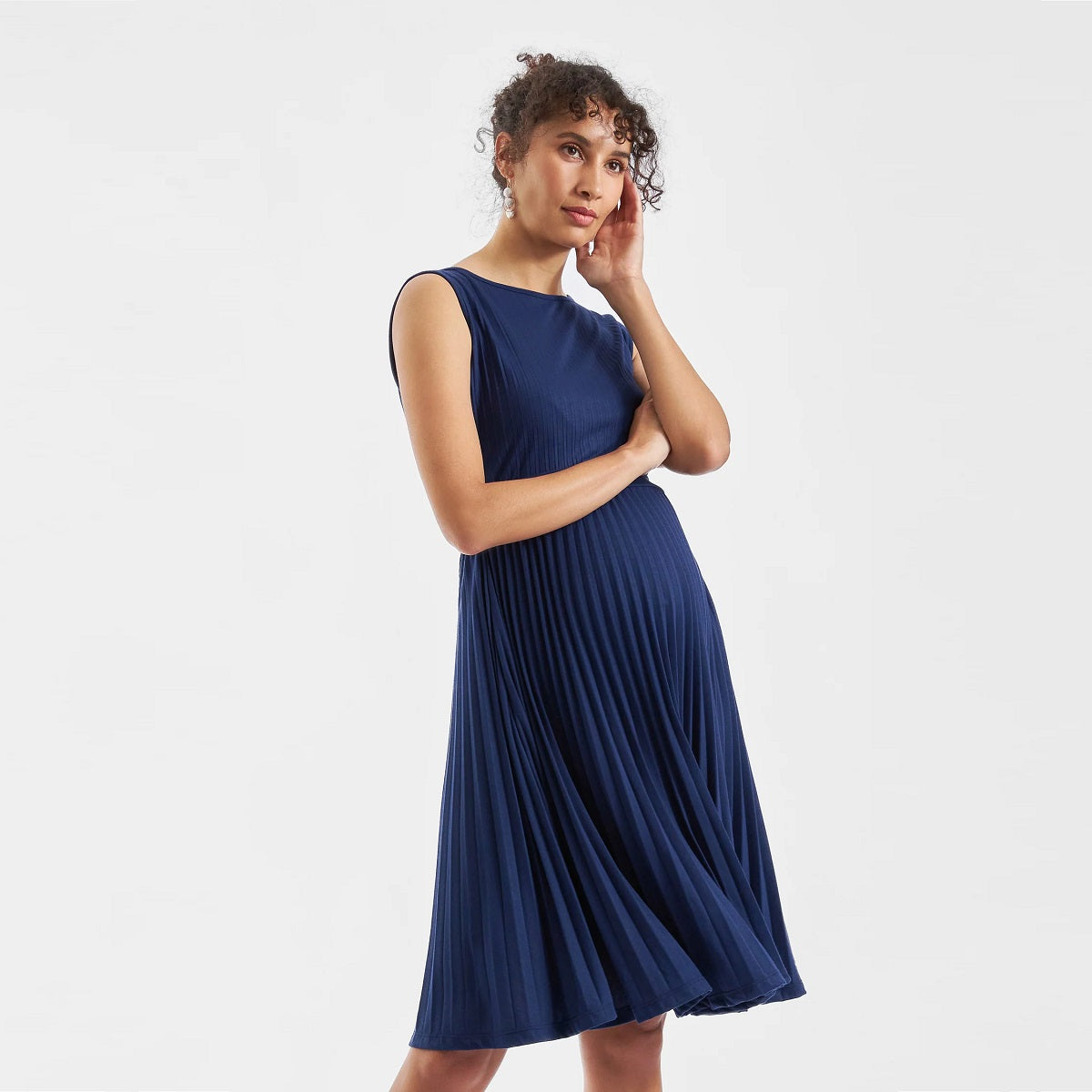 Blueprint Knife Pleat Dress