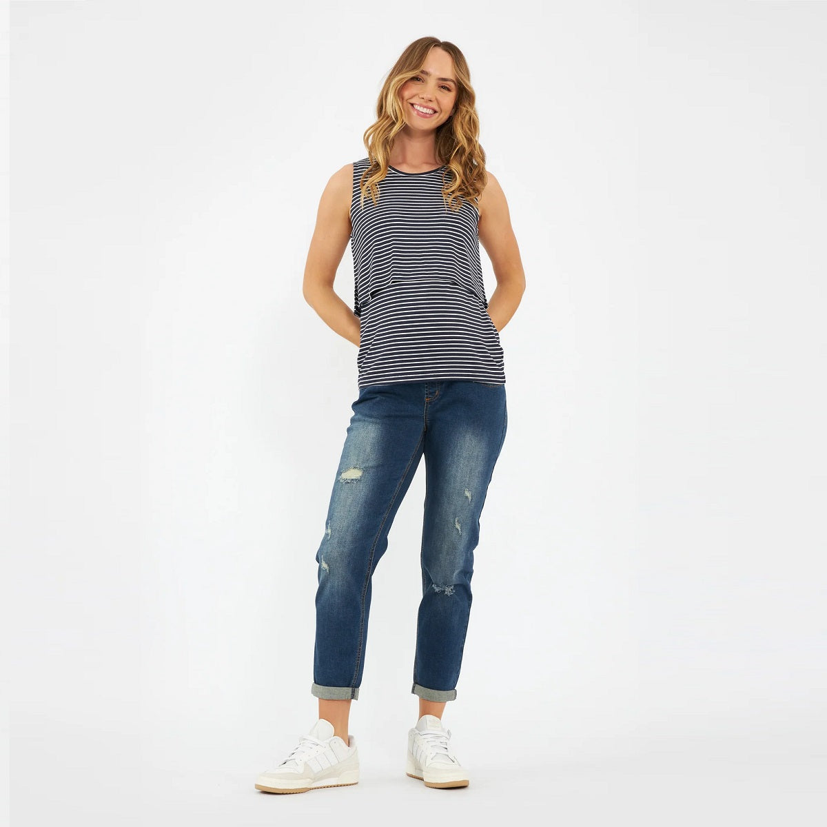 Indigo Fade Baxter Boyfriend Jean