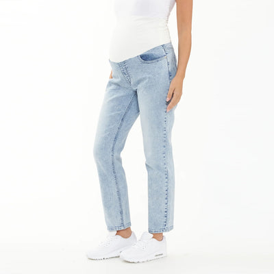 Blue Haze Nova Over Bump Crop Jean