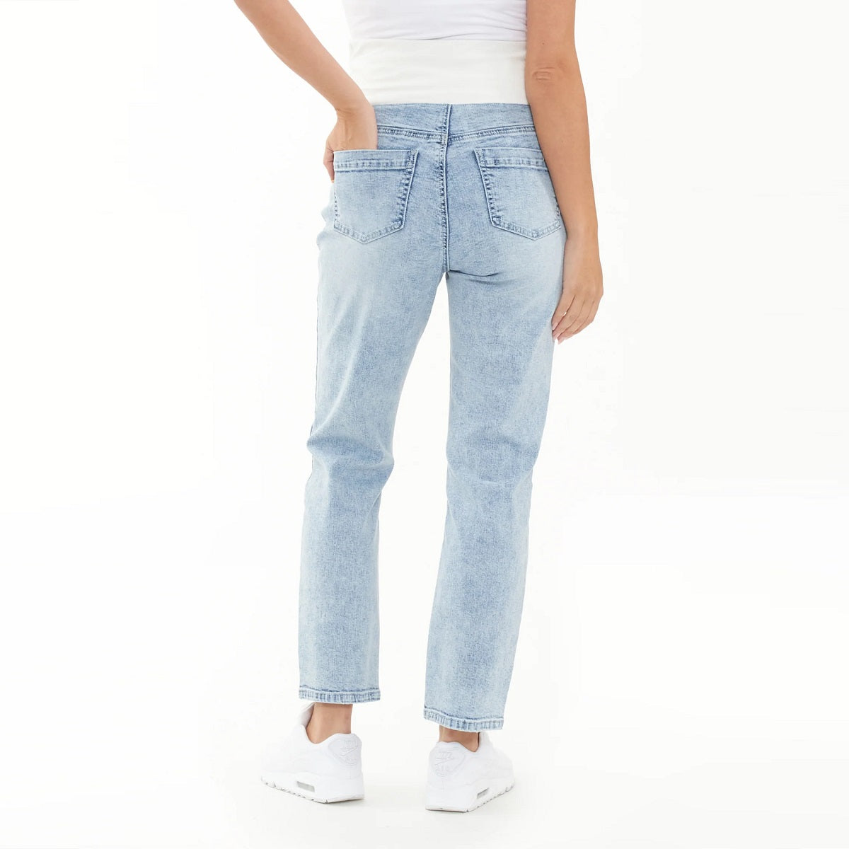 Blue Haze Nova Over Bump Crop Jean