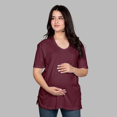 Maroon Meeza T-Shirt