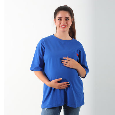 MamaHeart Sky Blue Short Sleeve Tee