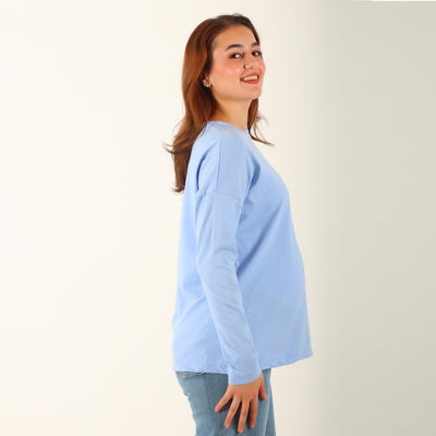 MamaHeart Blue Long Sleeve Tee