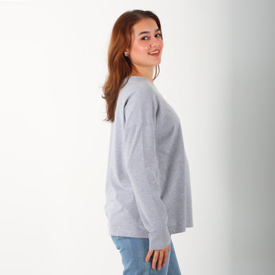 MamaHeart Gray Long Sleeve Tee