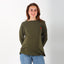 MamaHeart Olive Deep Long Sleeve Tee