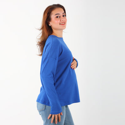 MamaHeart Sky Blue Long Sleeve Tee