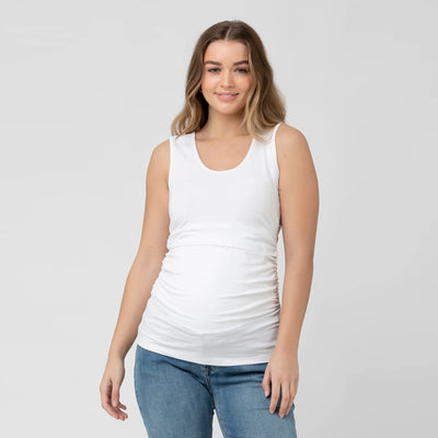 White Organic Nursing Tank