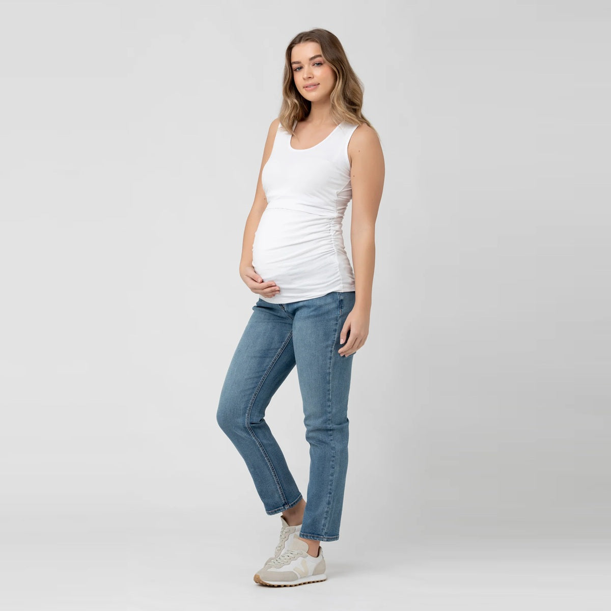 White Organic Nursing Tank