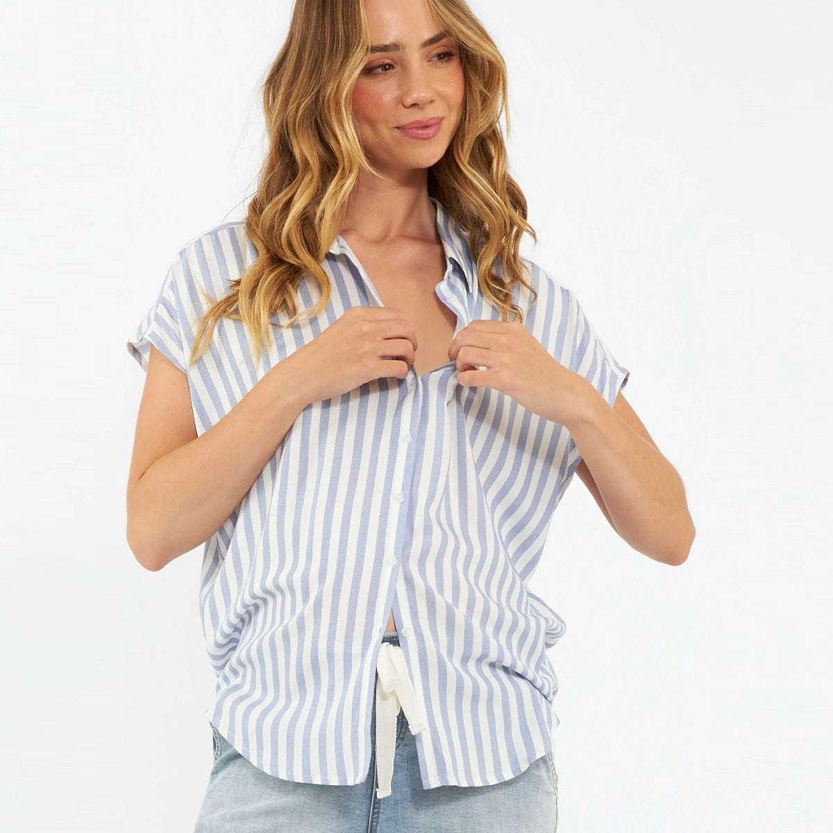 Blue Quinn Relaxed Shirt