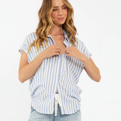 Blue Quinn Relaxed Shirt