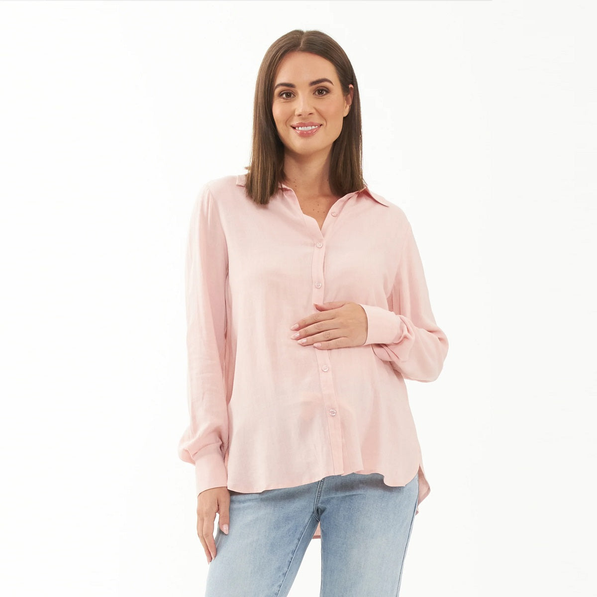 Soft Pink Clara Relaxed Shirt