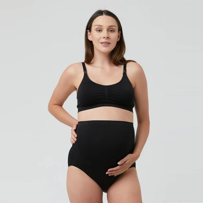 Black Seamless Nursing Bra