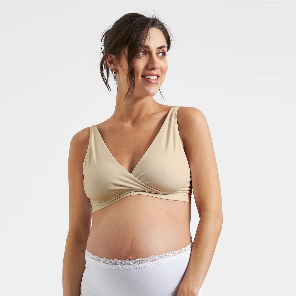Natural Seamless Nursing Bralette