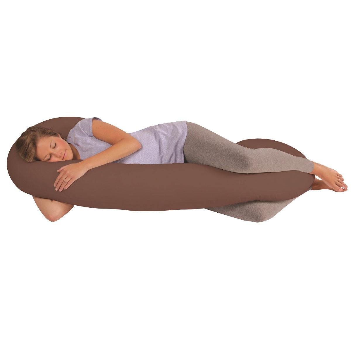 Brown Snoogle Pillow